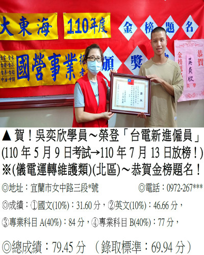 110年台電-吳奕欣